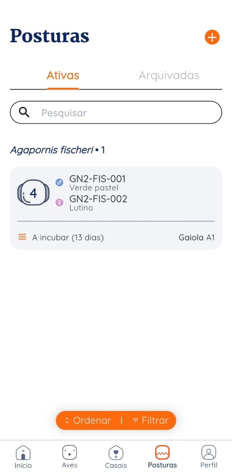 Gudnest app active clutches list