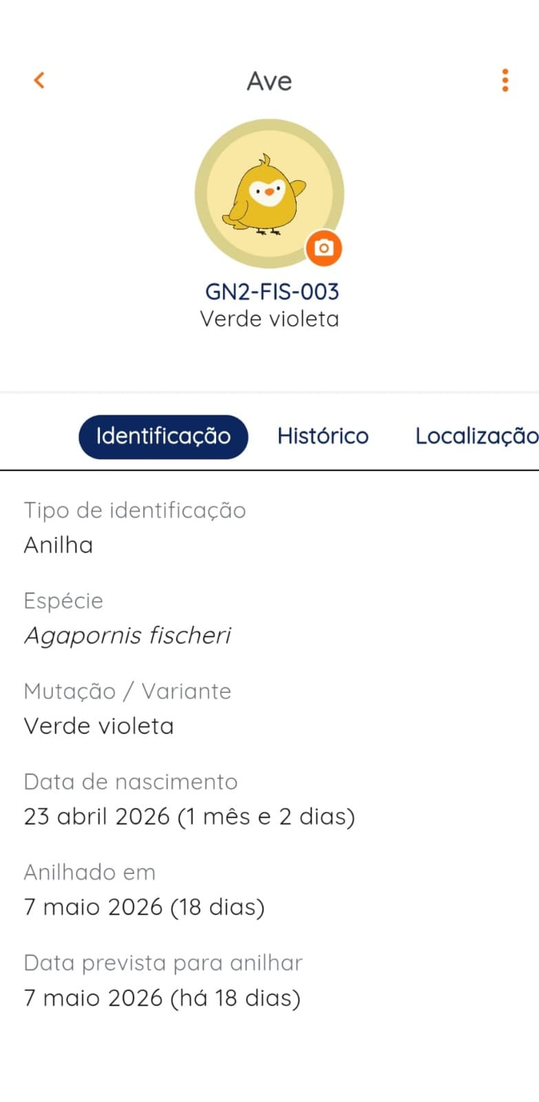 Gudnest app bird identification details